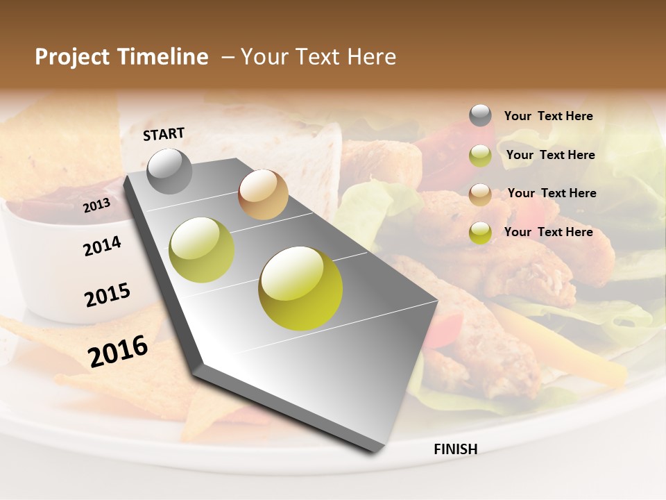 Horizontal Roasted Brown PowerPoint Template