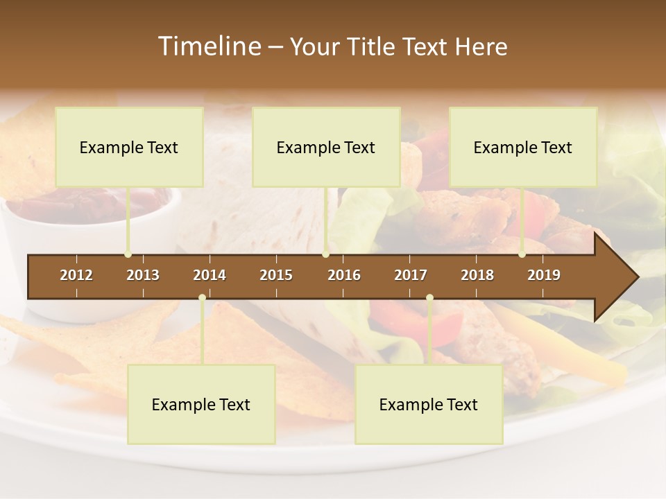 Horizontal Roasted Brown PowerPoint Template