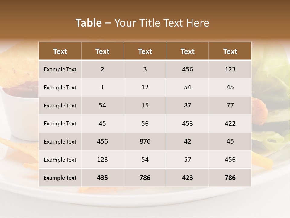 Horizontal Roasted Brown PowerPoint Template