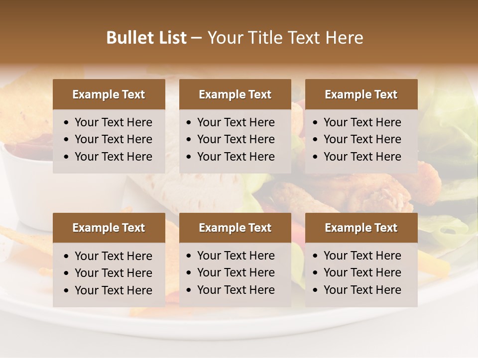 Horizontal Roasted Brown PowerPoint Template