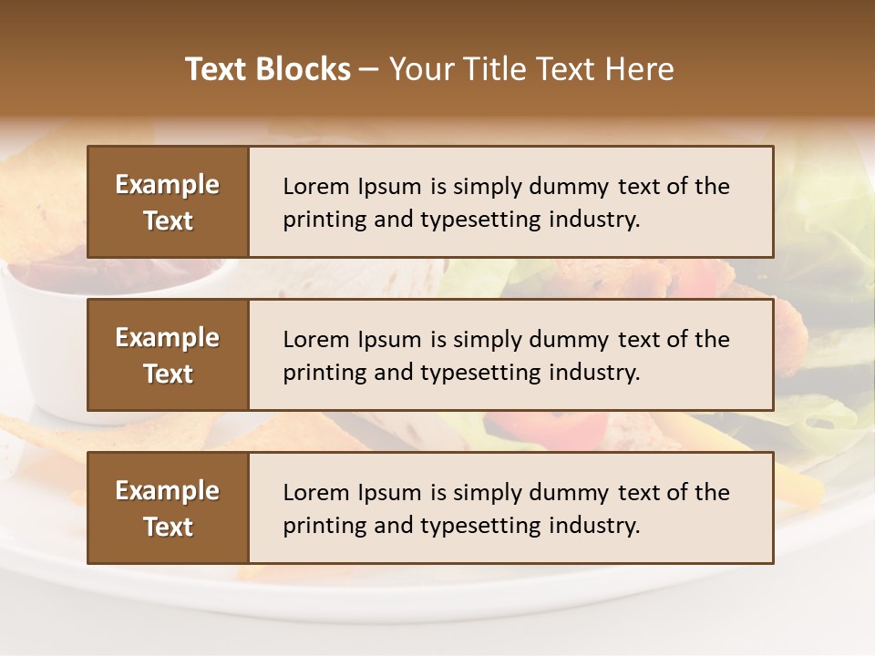 Horizontal Roasted Brown PowerPoint Template