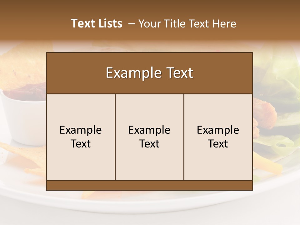 Horizontal Roasted Brown PowerPoint Template