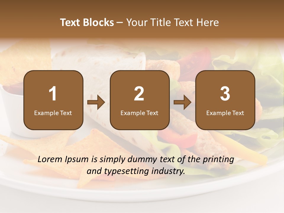 Horizontal Roasted Brown PowerPoint Template