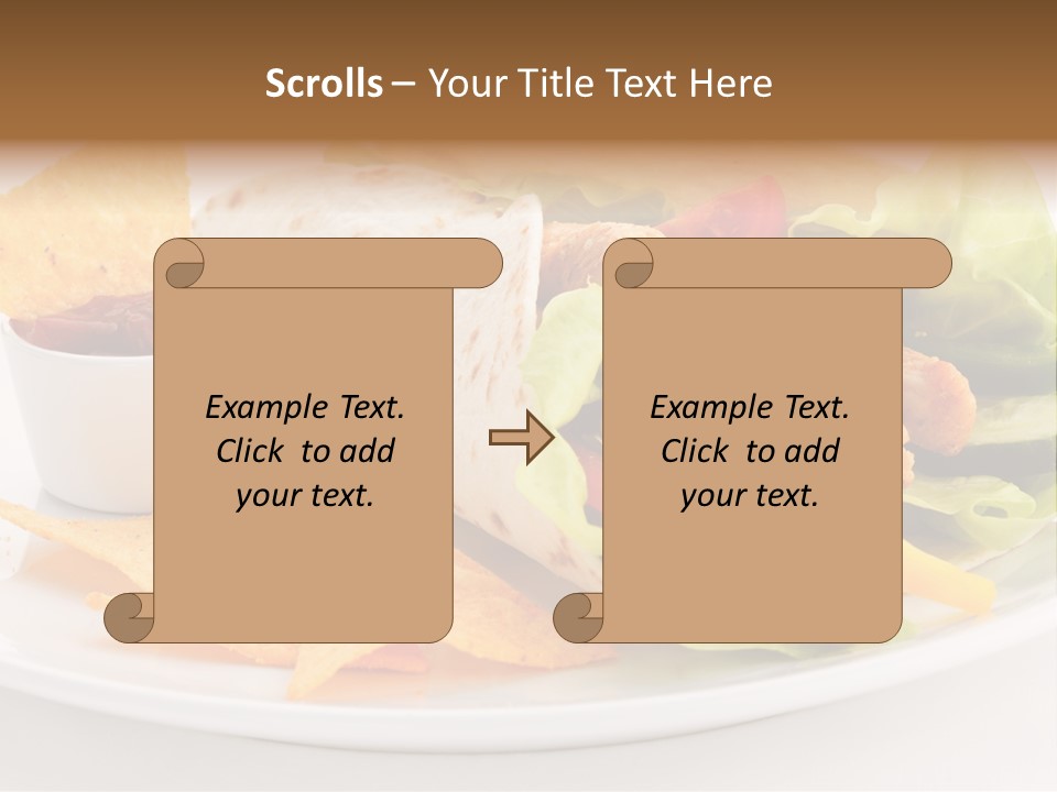 Horizontal Roasted Brown PowerPoint Template