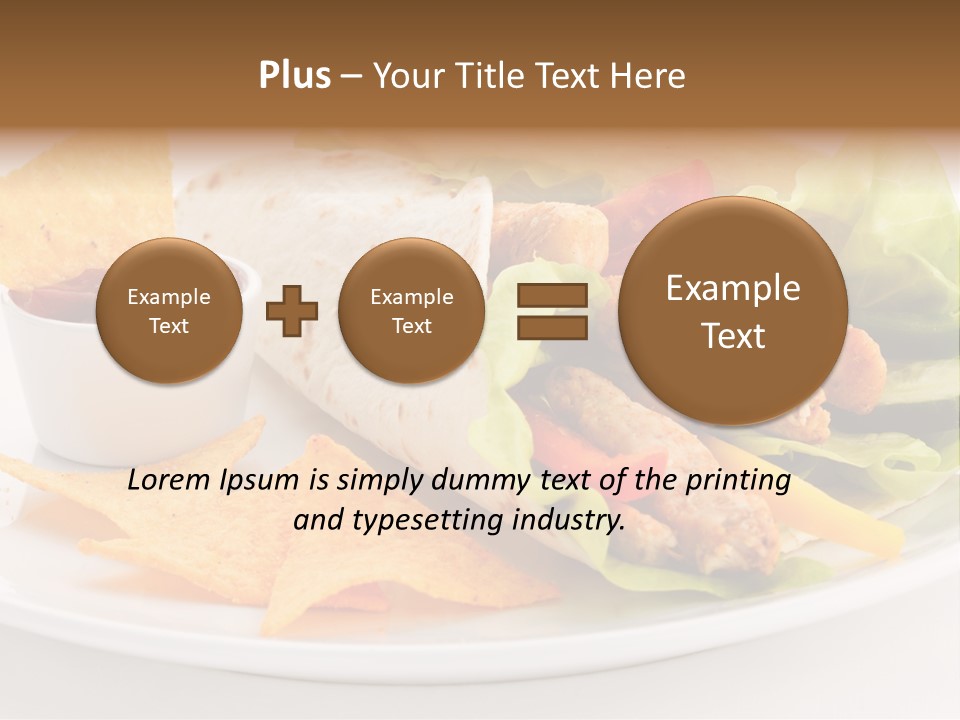Horizontal Roasted Brown PowerPoint Template