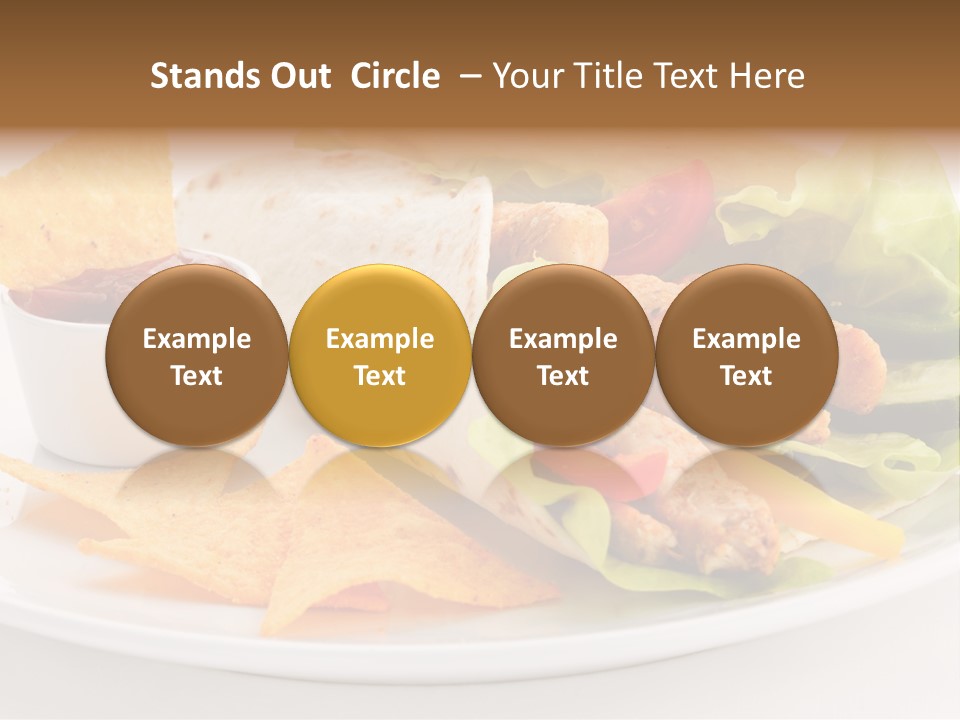 Horizontal Roasted Brown PowerPoint Template