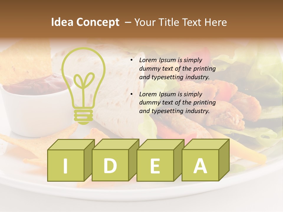 Horizontal Roasted Brown PowerPoint Template