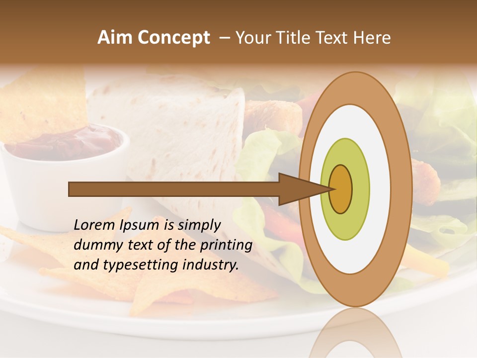 Horizontal Roasted Brown PowerPoint Template