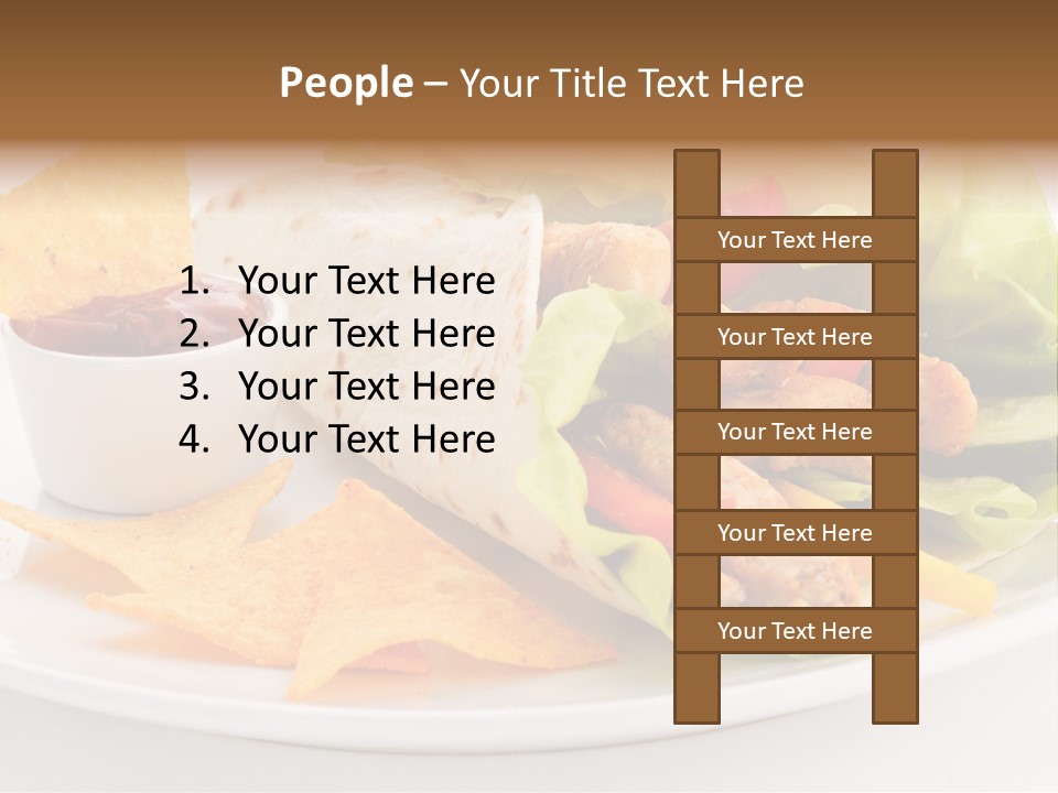 Horizontal Roasted Brown PowerPoint Template