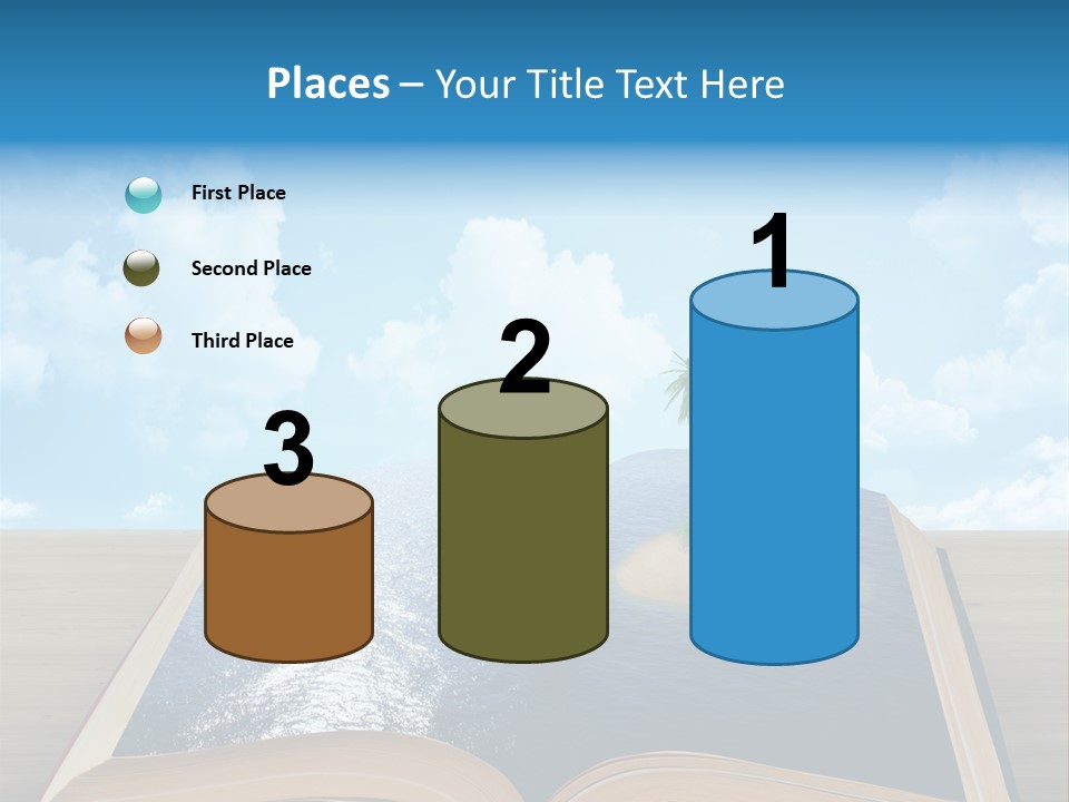 Data Water Green PowerPoint Template