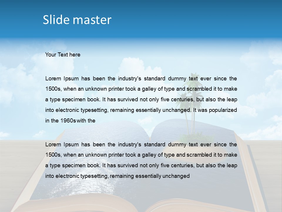 Data Water Green PowerPoint Template