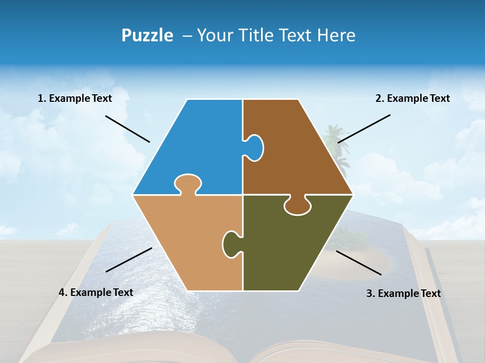 Data Water Green PowerPoint Template