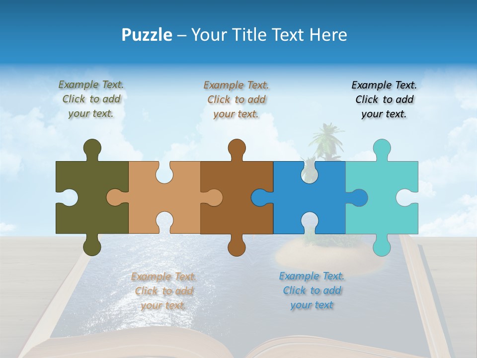 Data Water Green PowerPoint Template