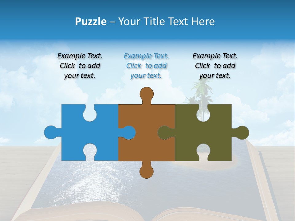 Data Water Green PowerPoint Template