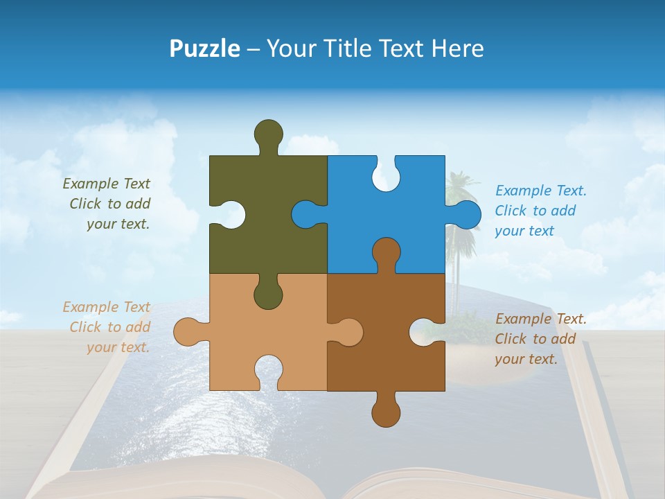 Data Water Green PowerPoint Template