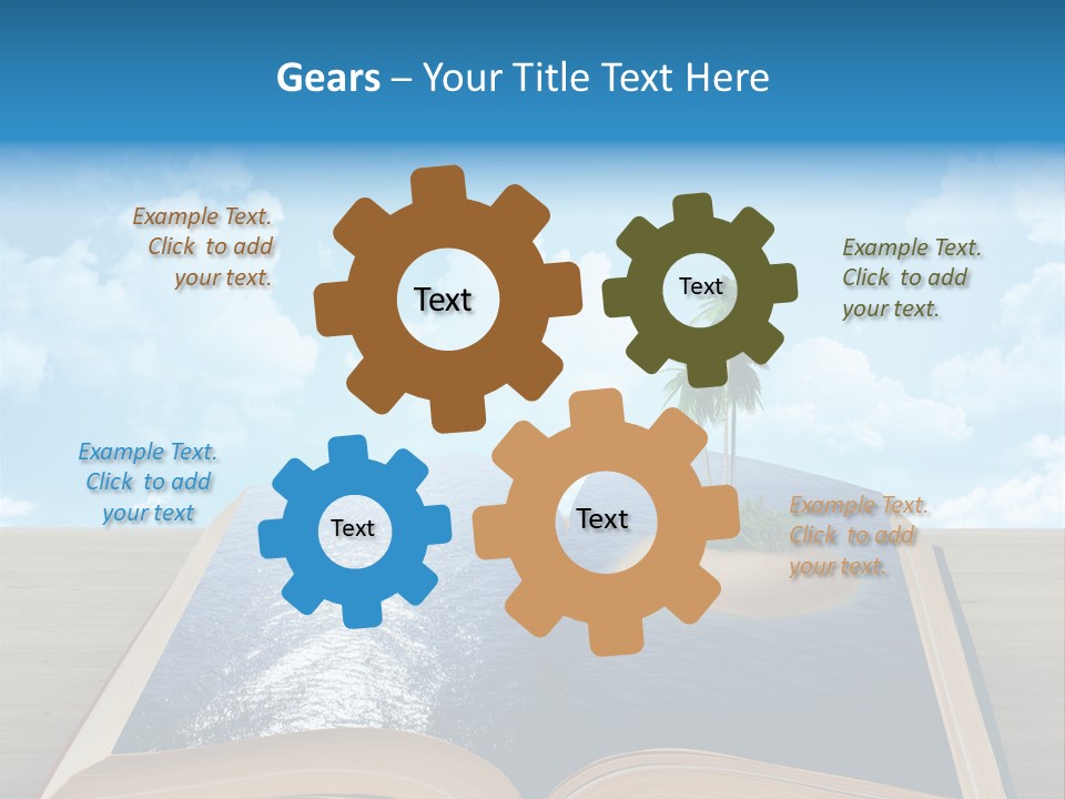 Data Water Green PowerPoint Template