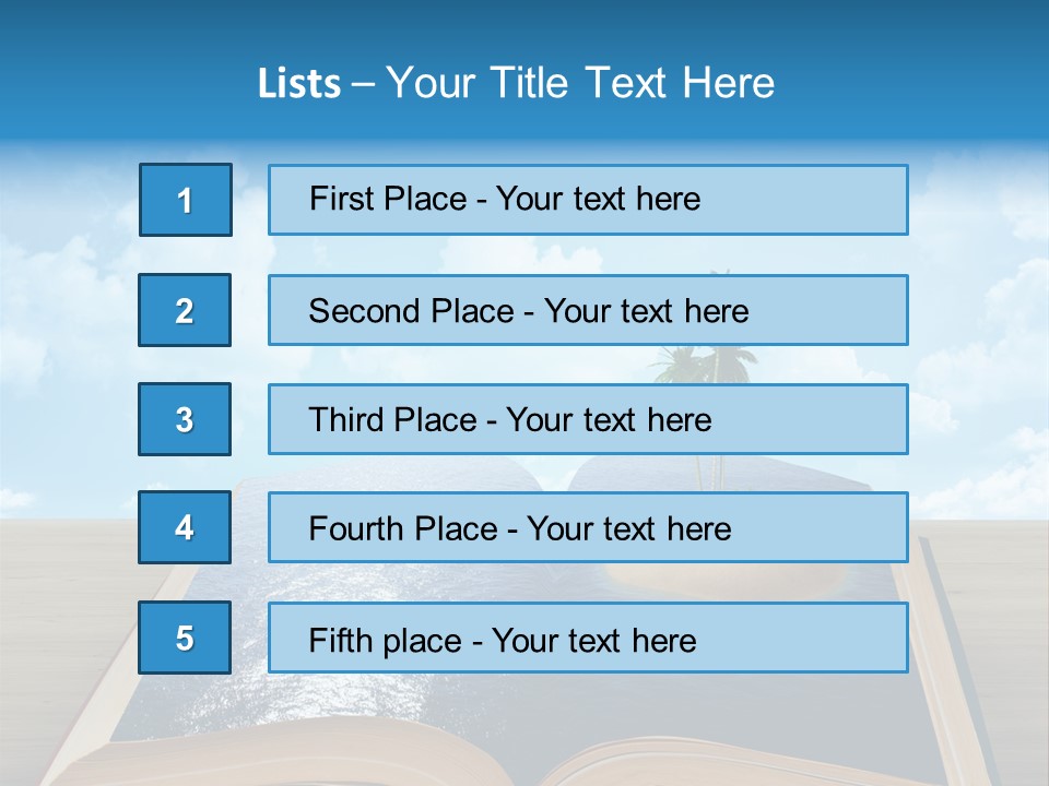 Data Water Green PowerPoint Template