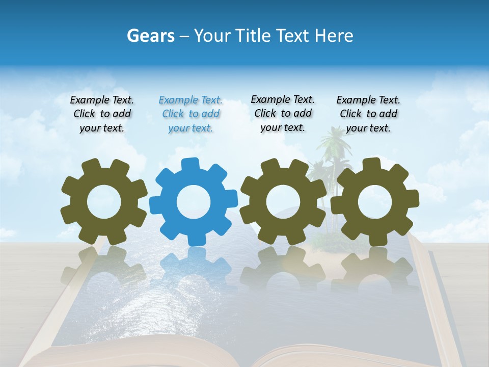 Data Water Green PowerPoint Template