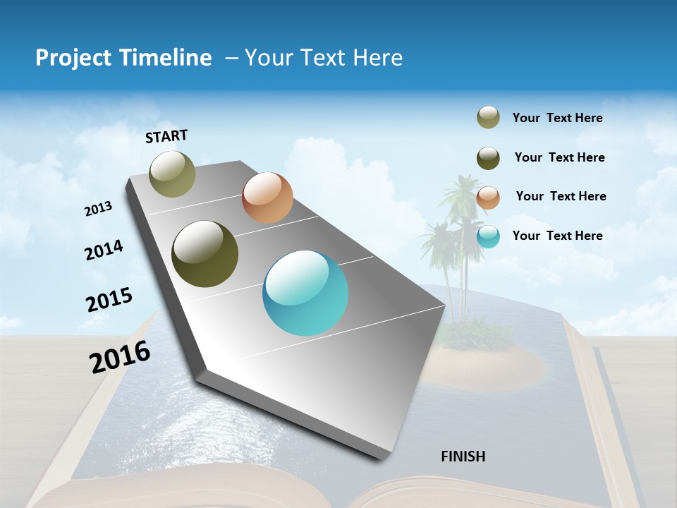 Data Water Green PowerPoint Template