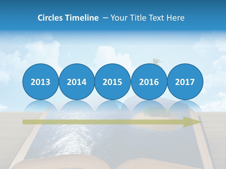 Data Water Green PowerPoint Template