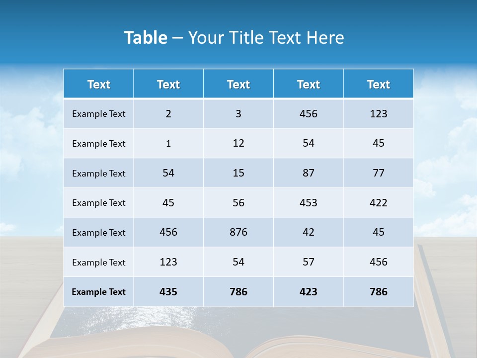 Data Water Green PowerPoint Template