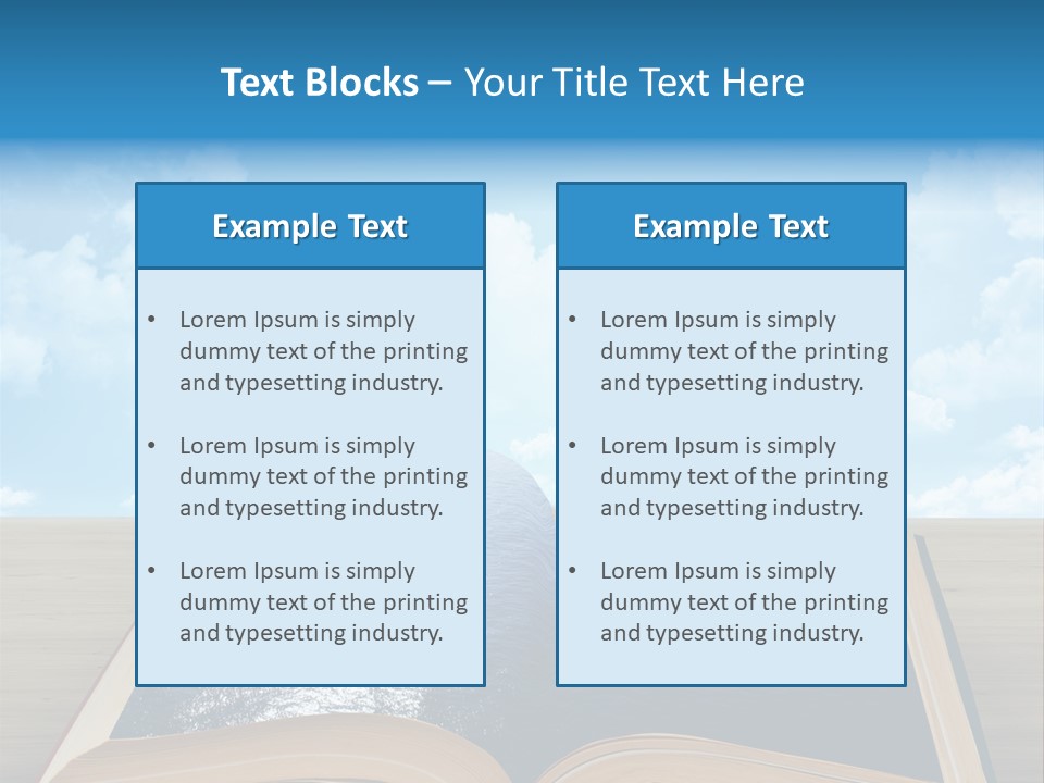 Data Water Green PowerPoint Template