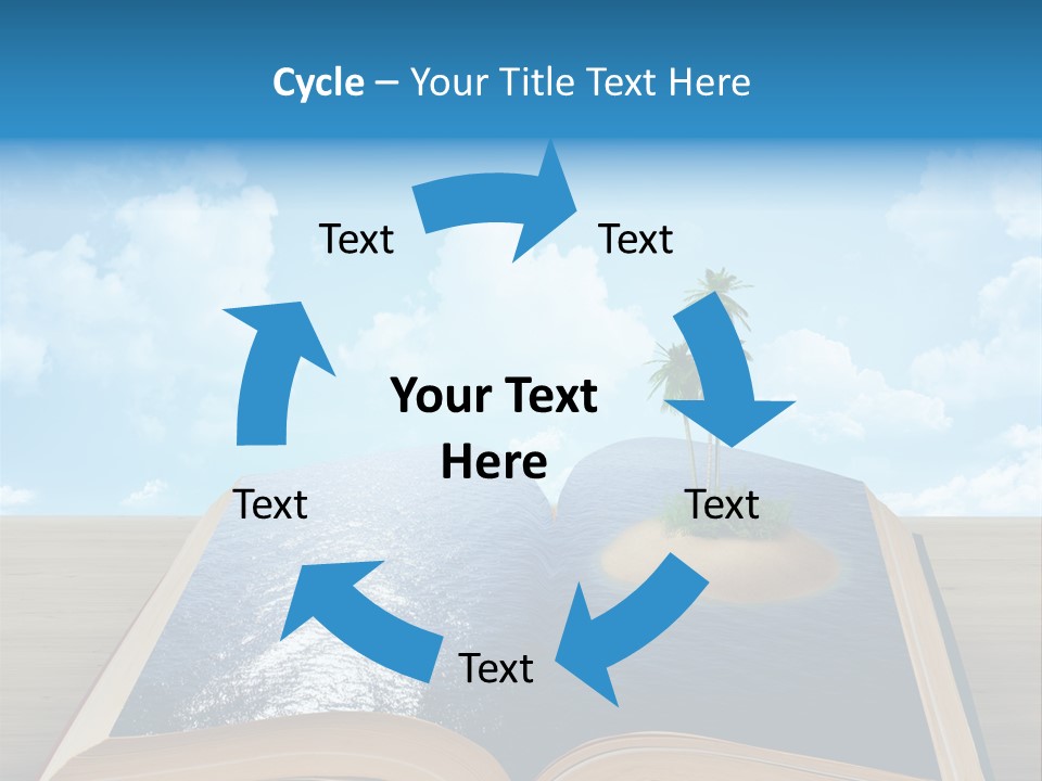 Data Water Green PowerPoint Template