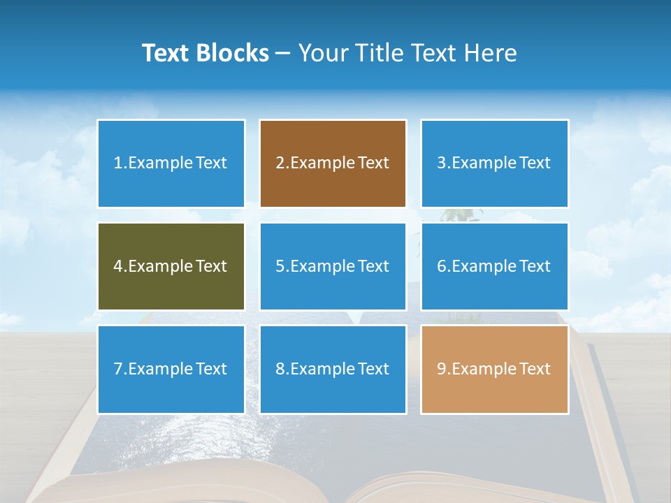 Data Water Green PowerPoint Template