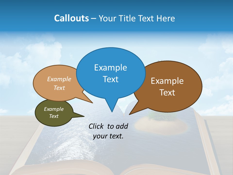 Data Water Green PowerPoint Template