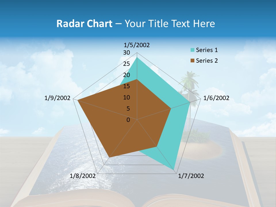 Data Water Green PowerPoint Template