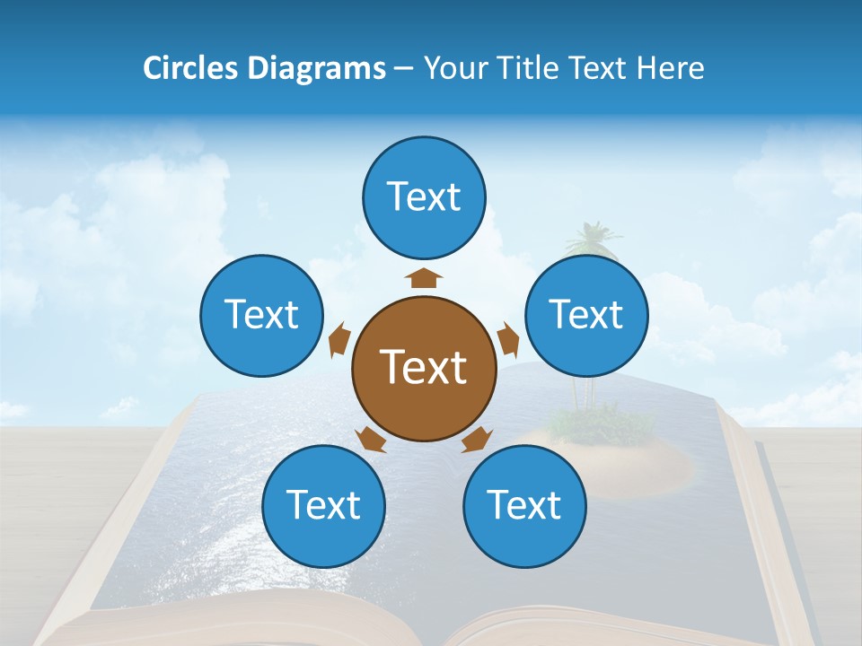 Data Water Green PowerPoint Template