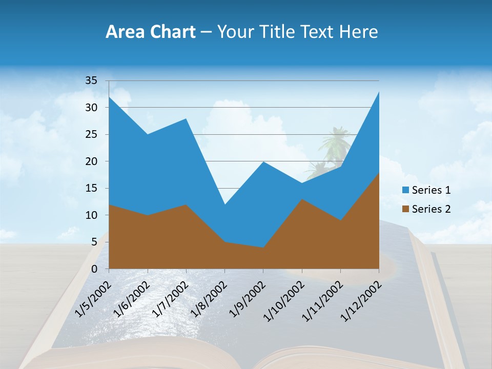 Data Water Green PowerPoint Template