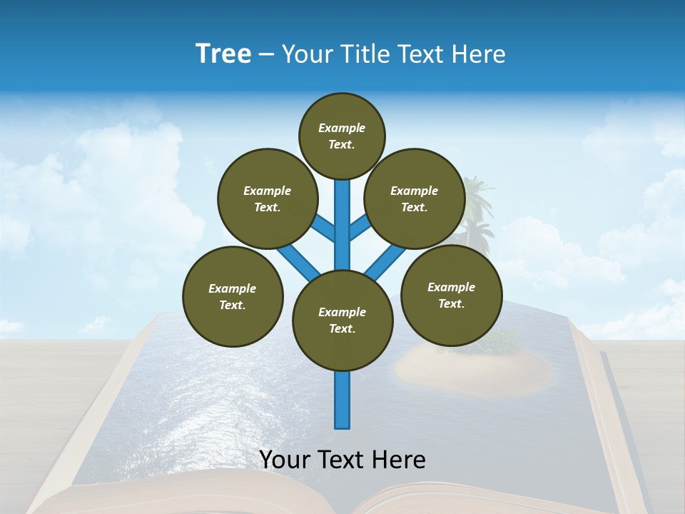 Data Water Green PowerPoint Template