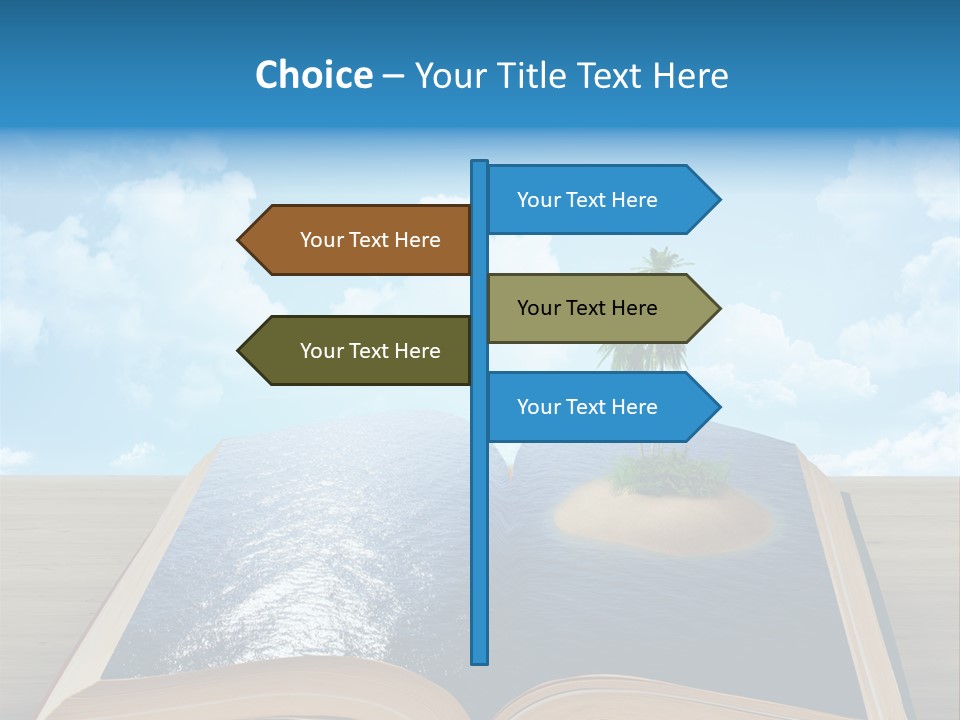 Data Water Green PowerPoint Template