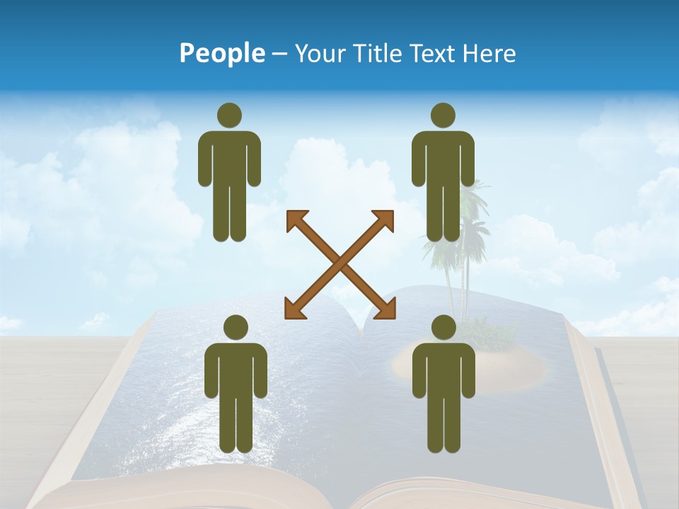 Data Water Green PowerPoint Template