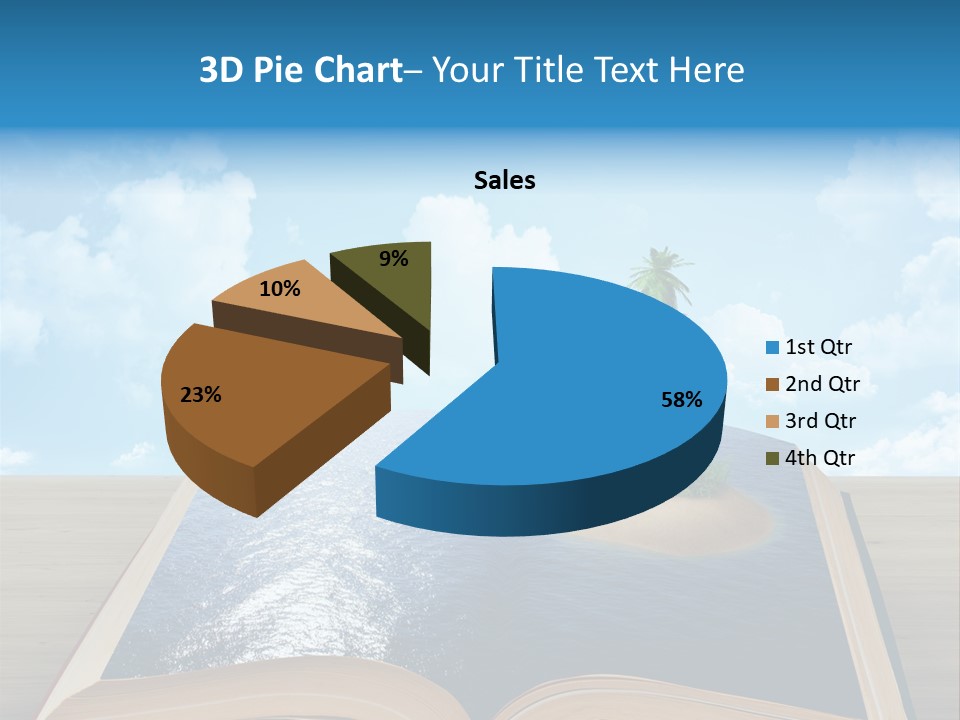 Data Water Green PowerPoint Template