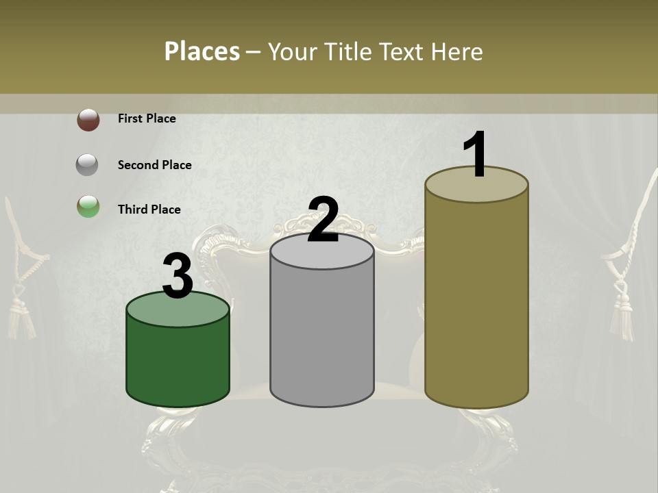 Dirty Chair Dark PowerPoint Template