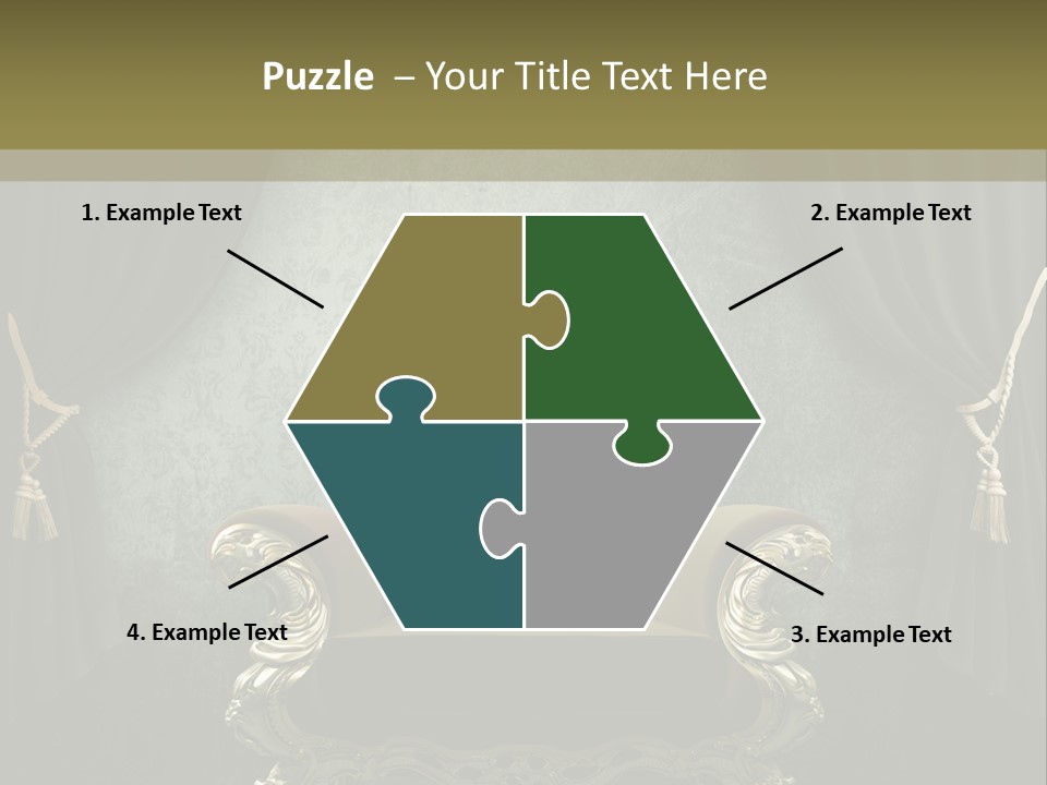 Dirty Chair Dark PowerPoint Template