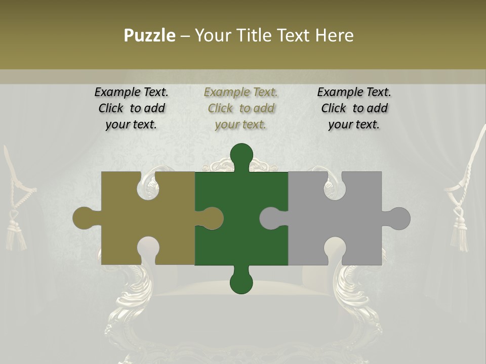 Dirty Chair Dark PowerPoint Template