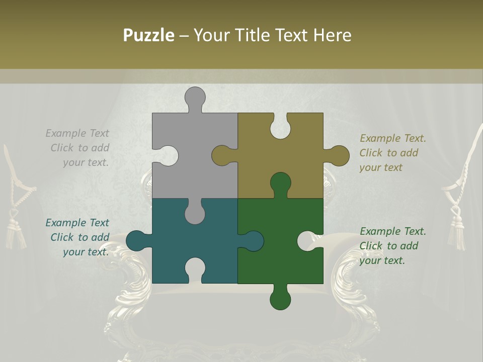 Dirty Chair Dark PowerPoint Template