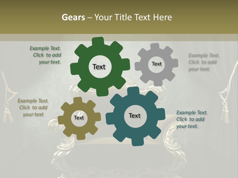 Dirty Chair Dark PowerPoint Template