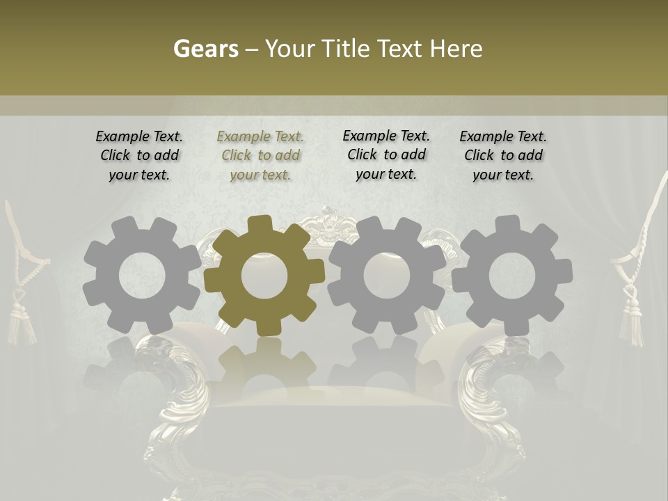 Dirty Chair Dark PowerPoint Template