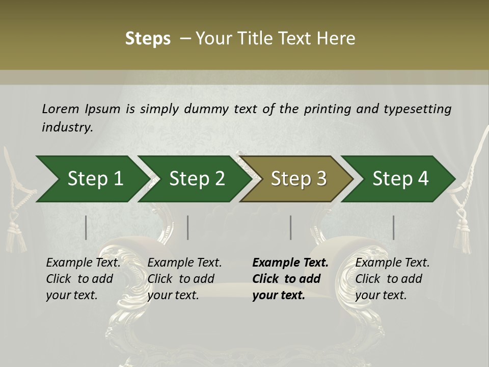 Dirty Chair Dark PowerPoint Template