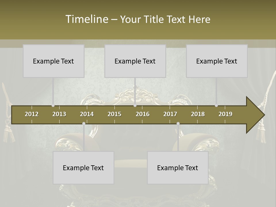 Dirty Chair Dark PowerPoint Template