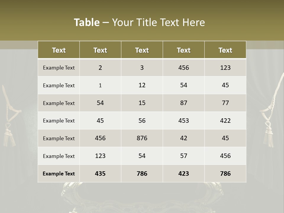 Dirty Chair Dark PowerPoint Template