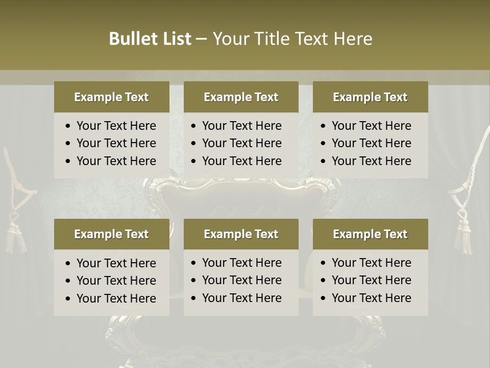 Dirty Chair Dark PowerPoint Template
