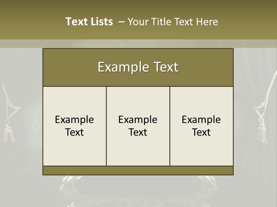 Dirty Chair Dark PowerPoint Template