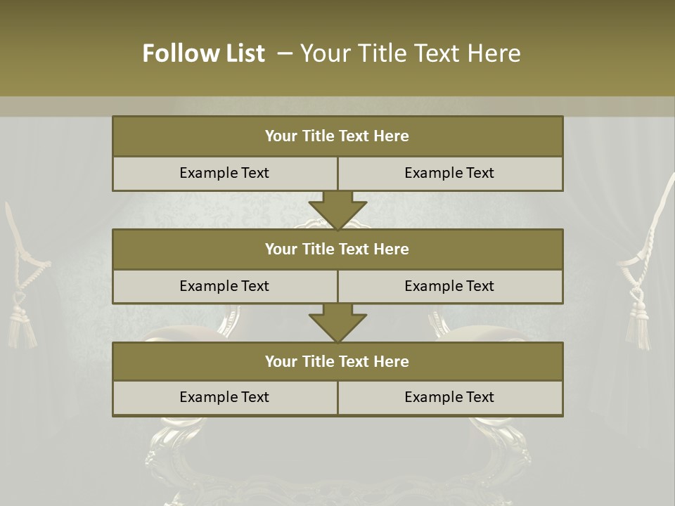 Dirty Chair Dark PowerPoint Template