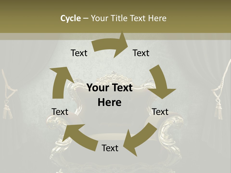 Dirty Chair Dark PowerPoint Template