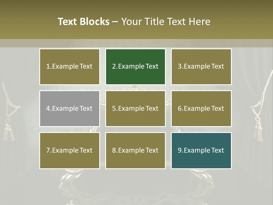 Dirty Chair Dark PowerPoint Template